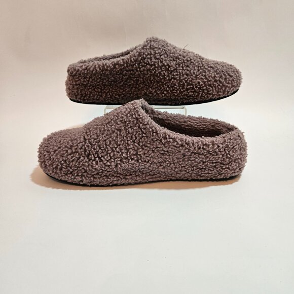 Bombas Women’s Sunday Slipper Size 8 Teddy Sherpa Dusty Purple Mule Slip On - Picture 2 of 9